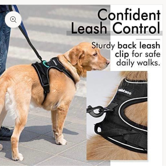 NWT Rabbitgoo dog harness blue.size small, adjustable and reflective - Picture 9 of 13
